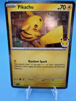 DOUBLE SWIRL 🌀 Pikachu 051 /162 2026 Pokemon Day 30th Anniversary Promo Cosmos - Image 2