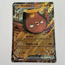 Pokemon TCG 2026 Pokemon Ascended Heroes Stunfisk EX 114/217 Pack Fresh / NM - Image 1