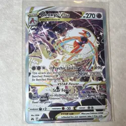 Deoxys VSTAR Ultra Rare Holo Crown Zenith Galarian Gallery GG46/GG70 Pokemon TCG - Image 1