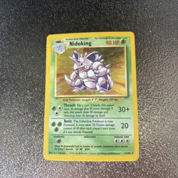 Pokemon TCG Nidoking Base Set 11/102 Holo Unlimited Rare Vintage HP - Image 1