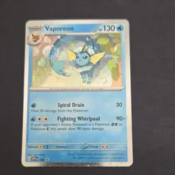 Pokemon Vaporeon 168 SV Promo Cosmos Holo 130 HP English Scarlet & Violet - Image 1