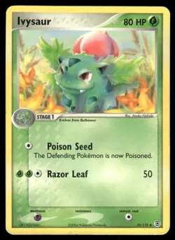 2004 Pokemon Ivysaur Uncommon FireRed & LeafGreen 35/112 DMG - Image 1