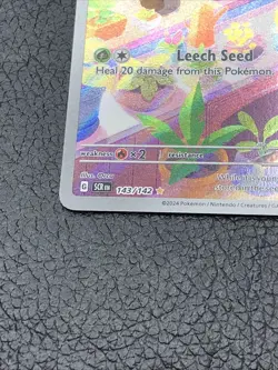 B6 Pokemon TCG: Bulbasaur 143/142 Illustration Rare Sv07: Stellar Crown Holo NM - Image 5