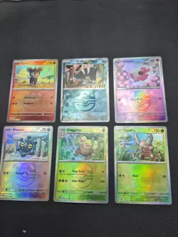Pokemon TCG - Lot of 6 Prismatic Evolutions Master Ball Rev Holos - Image 1