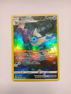 Pokemon TCG Vaporeon (Brilliant Stars TG02/TG30) Trainer Gallery Holo NM - Image 3