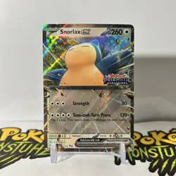 Snorlax ex 076/131 - STAMPED Prismatic Evolutions Double Rare Pokemon TCG - NM - Image 1