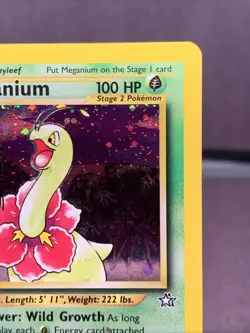 Pokemon TCG 1st Edition Meganium 11/111 Neo Genesis Holo Rare WOTC VTG 2000 - Image 3