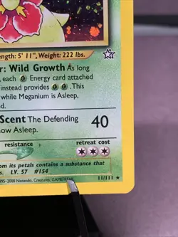 Pokemon TCG 1st Edition Meganium 11/111 Neo Genesis Holo Rare WOTC VTG 2000 - Image 4