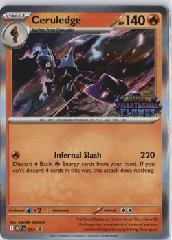 Ceruledge Prerelease 014 MEP Mega Evolution Black Star Promo Stamped Pokemon NM - Image 1