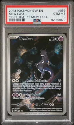 2023 POKEMON SVP EN-SV BLACK STAR PROMO #052 MEWTWO PSA 10 - Image 1