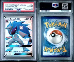 2017 POKEMON S&M SHINING LEGENDS #77a FA/ZOROARK GX SL-19 YAA.HF.GRT.BALL PSA 10 - Image 3