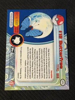 #12 Butterfree NM - Pokemon Topps Series 1 - Image 2