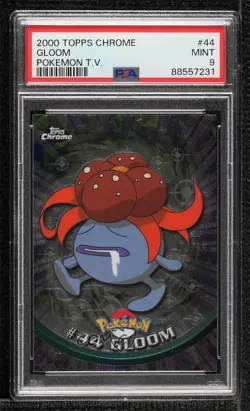 Gloom Topps Chrome Pokemon TV Animation Edition PSA 9 MINT 2000 - Image 1