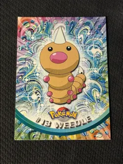 #13 Weedle LP - Pokemon Topps Series 1 - Image 1