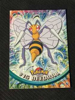 #15 Beedrill NM - Pokemon Topps Series 1 - Image 1