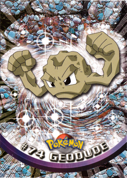 Geodude 74 - Topps Pokemon Series 1 MP - Image 1