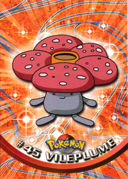 Vileplume 45 - Topps Pokemon Series 1 MP - Image 1