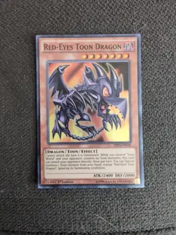 Red-Eyes Toon Dragon SHVI-EN036 Shining Victories 1st Edition CCG Yu-Gi-Oh - Image 1