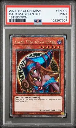 2024 YU-GI-OH! MP24-25TH ANV TIN: DUELING MIRRORS DARK MAGICIAN GIRL PSA 9 - Image 1
