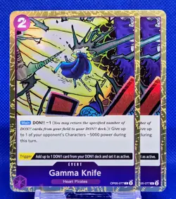 2x Gamma Knife OP05-077 C [Pirate Foil] | PRB -The Best- Vol. 2 | One Piece TCG - Image 1
