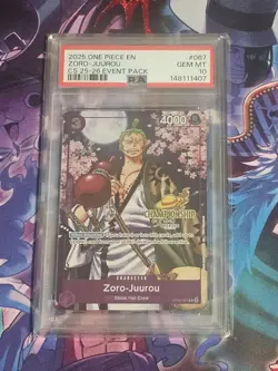 Zoro-Juurou Gold Championship Stamp OP05-067 One Piece Card PSA 10 Non Sp - Image 1