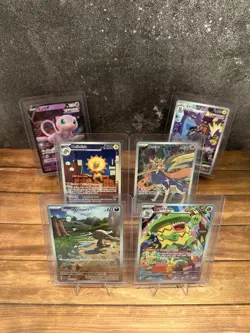 Pokemon IR 6 Card Lot Ludicolo | Mew | Wooper | Heliolisk | Zacian | Toxtricity - Image 1