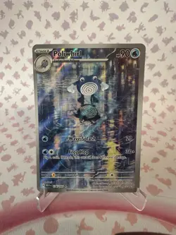Poliwhirl 176/165 Holo Illustration Rare Scarlet & Violet 151 Pokemon Card (1) - Image 1