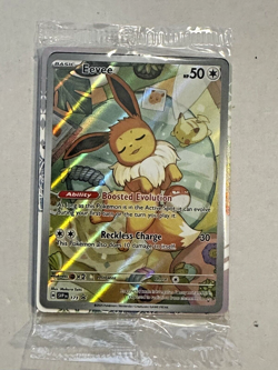 SEALED Pokemon Prismatic Evolutions Eevee SVP EN 173 Black Star Promo Card - Image 1