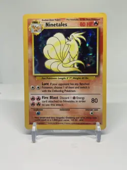 Ninetales 12/102 Holo Rare Unlimited Base Set Pokemon Card Tcg MP - Image 1