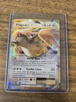 Pokemon Pidgeot EX Holo Evolutions 64/108 Basic 170 HP 80 Attack Ultra Rare Card - Image 1