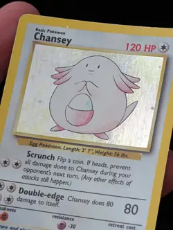 Pokemon TCG Chansey Base Set Holo Rare Card 3/102 LP NM Condition - Image 5