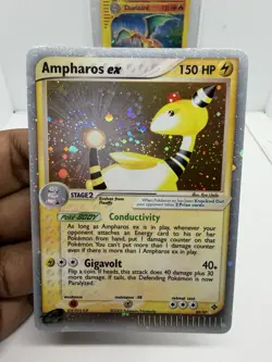 Pokemon Ampharos EX Dragon Holo Ultra Rare Card 89/97~MINT! PERFECT TAIL SWIRL🌀 - Image 1
