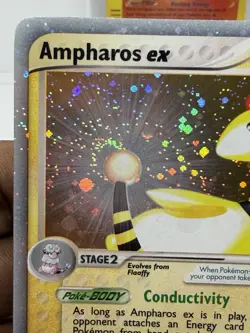 Pokemon Ampharos EX Dragon Holo Ultra Rare Card 89/97~MINT! PERFECT TAIL SWIRL🌀 - Image 2