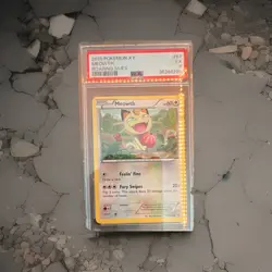 Pokemon TCG Meowth 67/108 Roaring Skies 2015 PSA 5 Basic Regular Card - Image 1