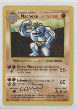 Machoke Shadowless Pokemon Base Set #34 1999 READ - Image 1