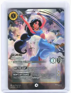 2025 Disney Lorcana—Jasmine - Fearless Princess #240/204 Fabled—Foil Enchanted - Image 1