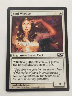 Core Set 2010 (M10) - Soul Warden (#34/249, LP) Common White Creature - Image 1