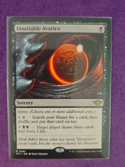 Insatiable Avarice - #91 - Outlaws of Thunder Junction - NM MTG - Image 1