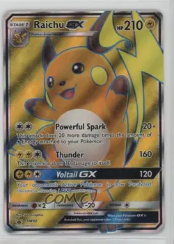 Raichu GX (Full Art Holo) Pokemon Sun & Moon Black Star Promo #SM90 - Image 1