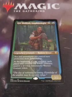 Mtg. Gor Muldrak, Amphinologist. Foil Etched. Commander Legends. Nm - Image 1