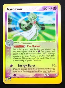 Gardevoir 7/109 Pokemon TCG Ruby and Sapphire Set Reverse Holo Card Rare - Image 1