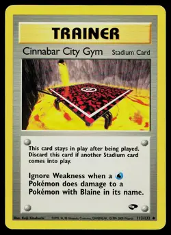 Pokemon Card Gym Challenge Cinnabar City Gym 113/132 Uncommon - Image 1