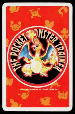 Psyduck 9 of Clubs Pokemon Red Playing Card Damaged - Image 2