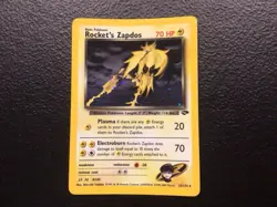 Pokemon Rocket's Zapdos Holo Gym Heroes 15/132 WOTC Vintage 2000 - Image 1