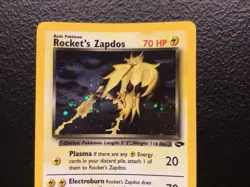 Pokemon Rocket's Zapdos Holo Gym Heroes 15/132 WOTC Vintage 2000 - Image 3