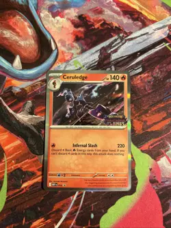 Ceruledge MEP 014 - Pokemon TCG Phantasmal Flames 2025 Pre Release Stamped Promo - Image 1