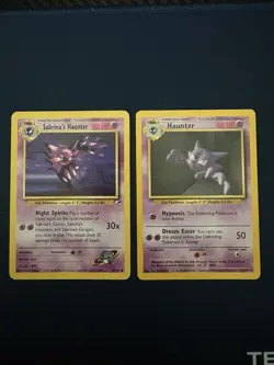 Pokemon TCG Vintage Lot - Sabrina's Haunter, Haunter - Gym Challenge, Base Set - Image 1