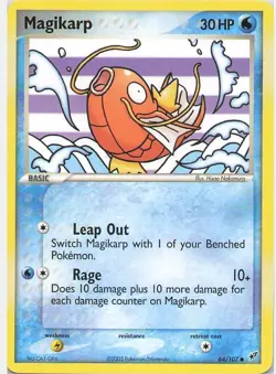 Pokemon TCG Magikarp 64/107 Deoxys LP - Image 1
