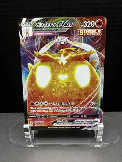 Pokemon TCG - Cinderace VMAX 045/264 Swsh08: Fusion Strike Holo - Image 1