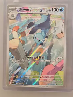Pokemon Dewott 106/086 Sv: White Flare Illustration Rare Holo - Image 1
